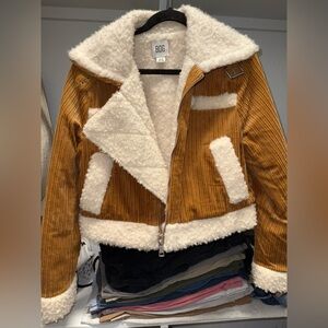 BDG corduroy Sherpa jacket NWOT